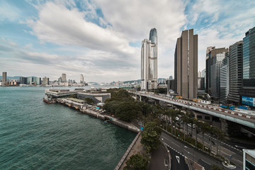 Hong Kong city skyline