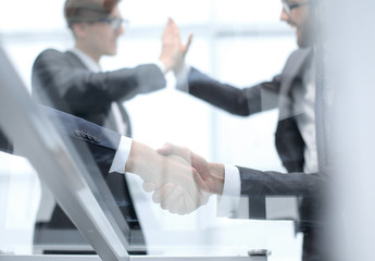 business background.concept of successful teamwork