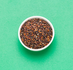 Seeds of black quinoa - Chenopodium quinoa