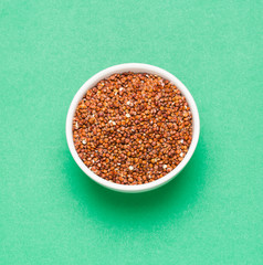 Red seeds of organic quinoa - Chenopodium quinoa