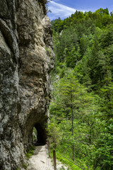A pass through the rock