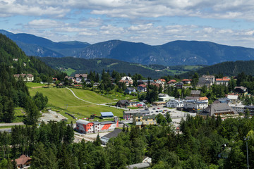 View on Semmering tourist centre