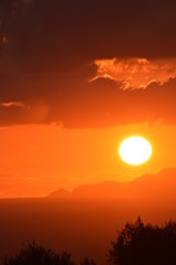 Tramonto, estate e nuvole