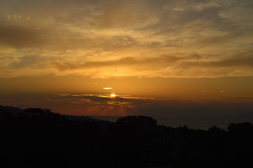 Tramonto, estate e nuvole