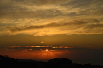 Tramonto, estate e nuvole