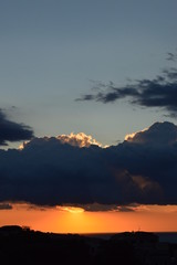 Tramonto, estate e nuvole