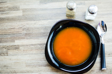 Soup, Tomato, Tomato Soup. Copy space.