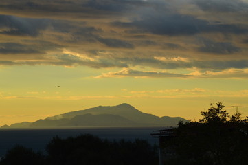 Tramonto, estate e nuvole