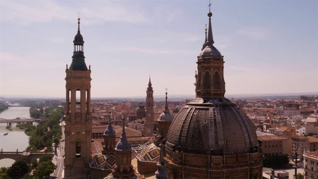 Basilica of Our Lady of the Pillar in Zaragoza, Aragon, Spain &ndash; medium