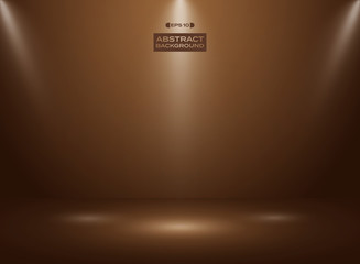 Abstract of dark chocolate - cocao color in studio room background with sportlights. - 234069874