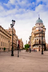 Crédence de cuisine en verre imprimé Madrid Historische Altstadt in Sevilla
