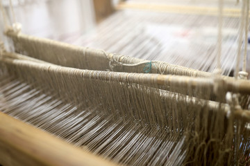 Fototapeta na wymiar Vintage textile loom