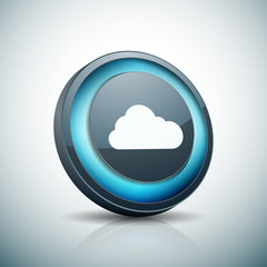 Cloud button illustration