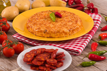 Spanish omelette.