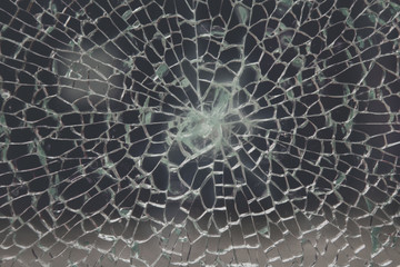 Broken glass texture - Stock image