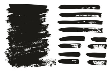 Calligraphy Paint Brush Background & Lines Mix High Detail Abstract Vector Background Set 81