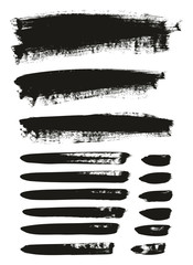 Calligraphy Paint Brush Background & Lines Mix High Detail Abstract Vector Background Set 61