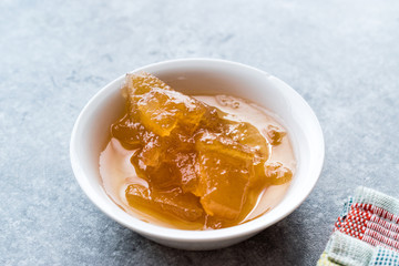 Citron Peel Jam / Chilakka Marmalade in Small Bowl.