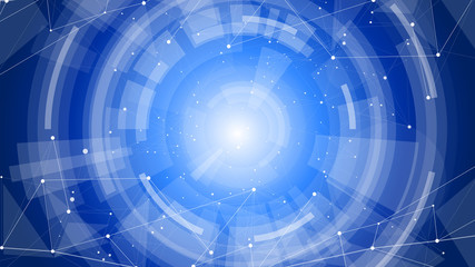 bright abstract illustration of a digital world - a color defocused background and a digital wave. It symbolizes the digital economy, network technologies, cloud technologies, Internet, communications