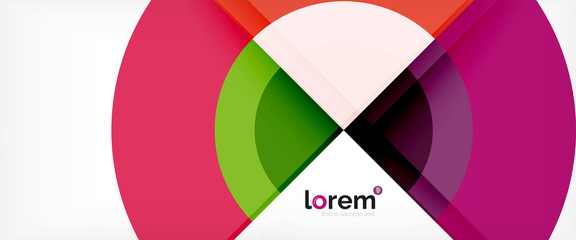 Obraz premium Multicolored round shapes abstract background