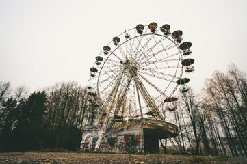 abandoned soviet ferris wheel