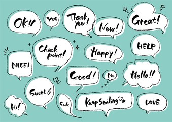 吹き出しのセット