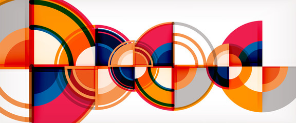 Obraz premium Vector abstract colorful circles background