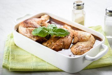 chicken legs in tomato sauce