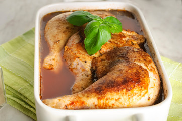 chicken legs in tomato sauce