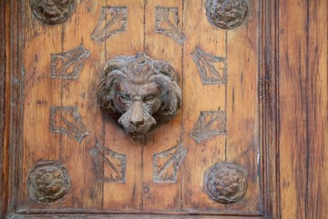 Wooden door antique, Sicily Italy