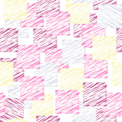 Vector Seamless pattern of multicolor squares. Can be used for wallpaper, wrapping paper, banner, print for clothes. Colorful background for printed products. EPS10.