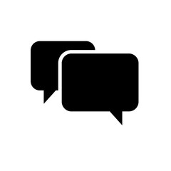 Fototapeta premium Chat Icon. Speech Bubble Sign. Conversation, Communications Symbol.