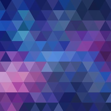 Abstract colorful vector background with triangles. Shiny geometric mosaic. Blue triangle pattern. eps 10