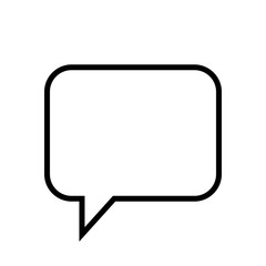Fototapeta premium Chat Icon. Speech Bubble Sign. Conversation, Communications Symbol.