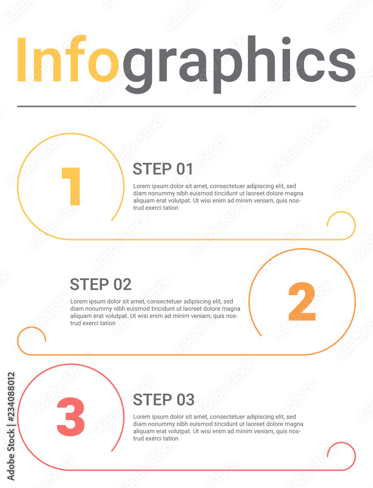 Poster Infographics diagram with 3 steps, options, or processes. Vector business template for presentation. business data visualization.