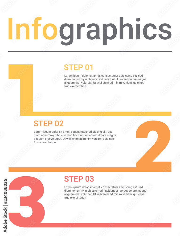 Poster Infographics diagram with 3 steps, options, or processes. Vector business template for presentation. business data visualization.