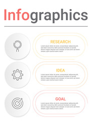 Infographics diagram with 3 steps, options, or processes. Vector business template for presentation. business data visualization.