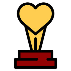 Sport Game Golden Challenge Award. Red Ribbon. Isolated. Olive Branch.