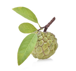 Custard apple isolate on white background