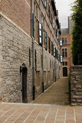 Corridor at historical house in european town