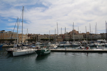 Port and Foro Vittorio Emanuele II in Ortigia Syracuse, Sicily Italy 