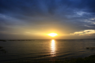 Sunrise or Sunset over the sea