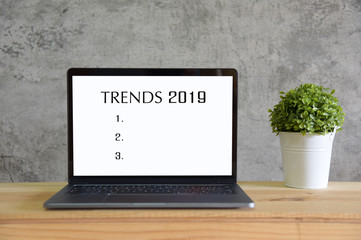 TRENDS 2019 Business Concept