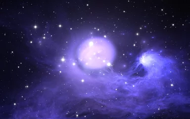 Weltraumblase in einem fernen Nebel. Weltraumhintergrund © Peter Jurik