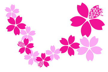 Obraz na płótnie Canvas 桜の花のデザイン　【グラフィック】