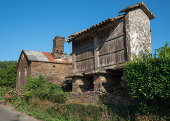 Fototapeta na wymiar Granary, Galicia, Spain