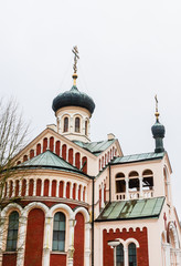 Obraz premium Russian orthodoxe church in the small west Bohemian spa town Marianske Lazne (Marienbad) - Czech Republic