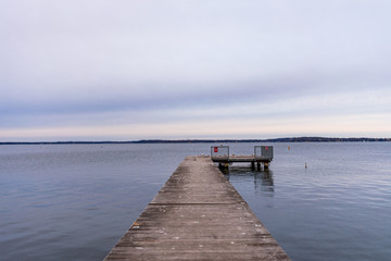 Pier Extending out to Lake Mendota in Madison Wisconsin 