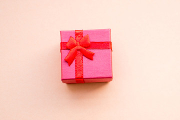 gift box with Christmas theme. soft focus.