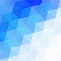 Abstract blue hexagon background. Technology polygonal design. Digital futuristic minimalism. Grid Mosaic Vector. eps 10